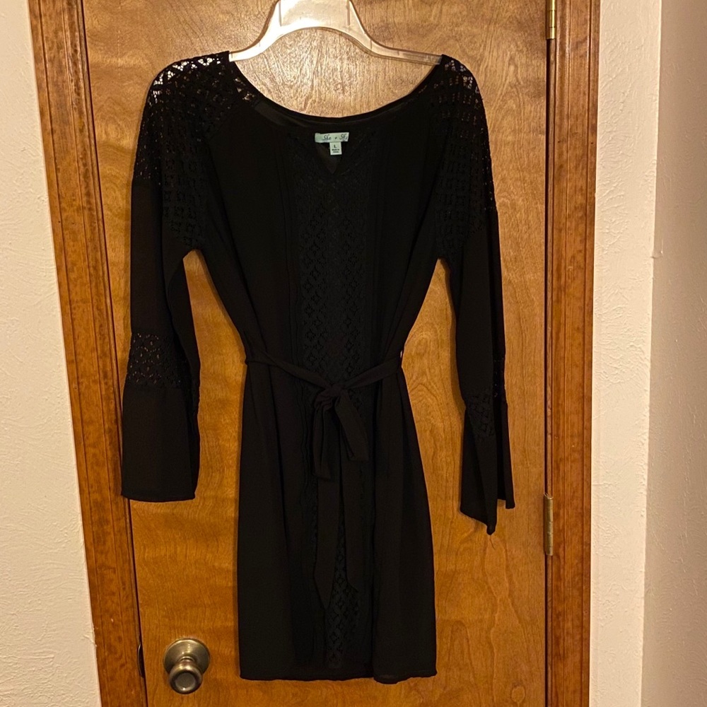 ModCloth She + Sky Lace Detail Dress
